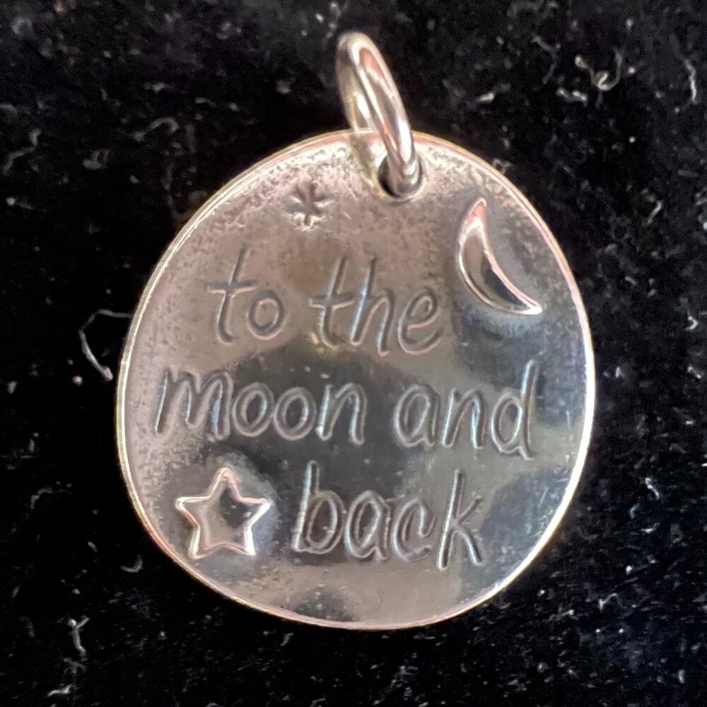 James Avery Sterling Silver “To The Moon And Back” Charm / Pendant